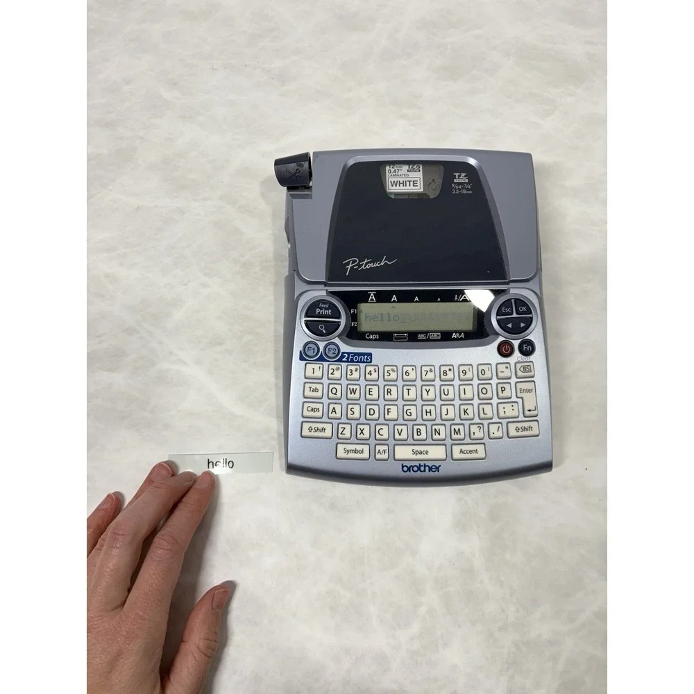 Brother P Touch Label Maker PT‎ 1880 Tested Works White Tape Included No Cord